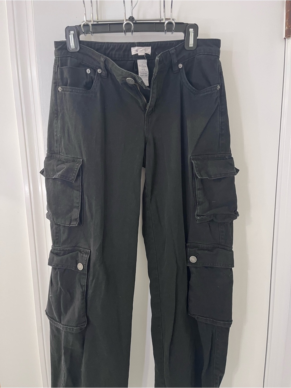 Garage Black Women's Cargo Flare Pants
